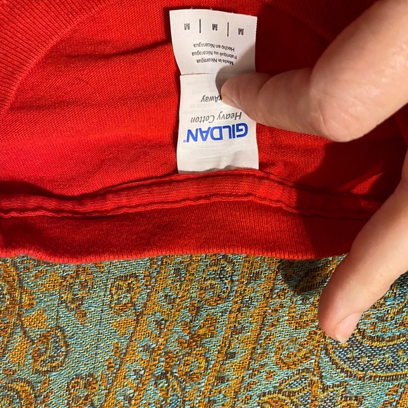 Red Trader Joe's long-sleeve unisex cotton t-shirt, Sz M. - Picture 4 of 4